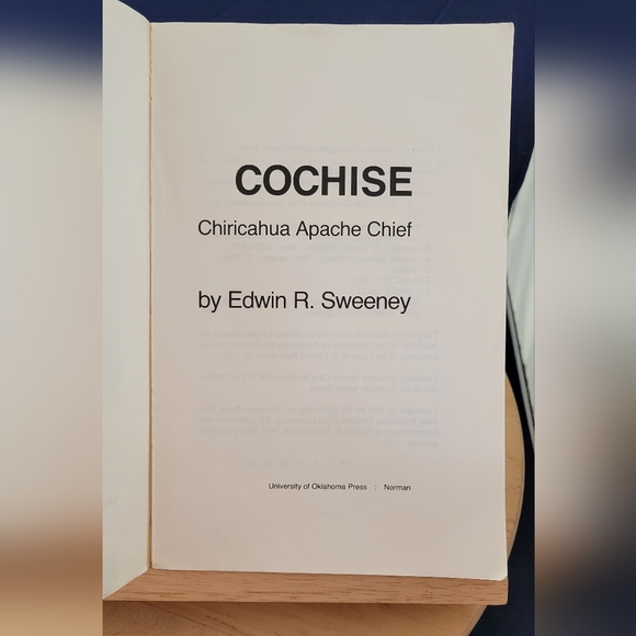 Vintage 1995 PB Cochise Chiricahua Apache Chief by Edwin R. Sweeney Good conditi - Picture 4 of 9